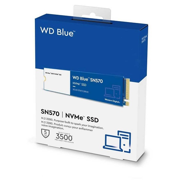 اس اس دی اینترنال وسترن دیجیتال SSD Western Digital Blue SN570 WDS500G3B0C ظرفیت 500 گیگابایت