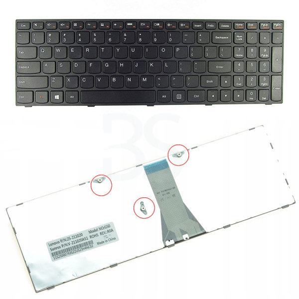 کیبرد لپ تاپ لنوو Lenovo Z5030 Z5045 Z5070 Z5075 Z5080 Laptop Keyboard فریم مشکی
